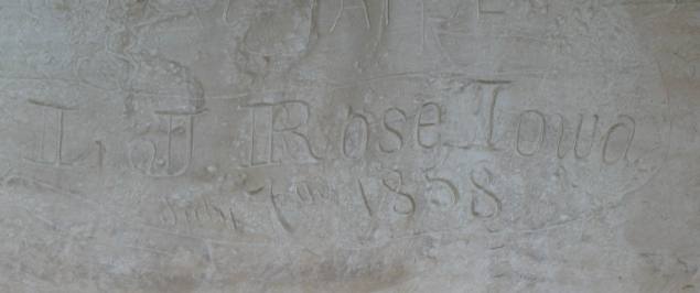 inscriptions on rock face at El Morro National Monument