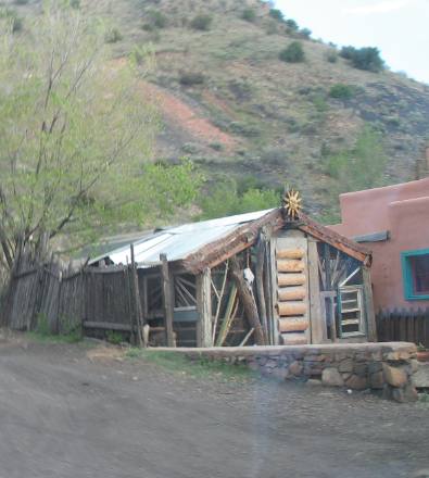 Madrid, New Mexico hippy house