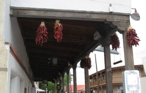 Ristras on display in Old Town Albuquerque