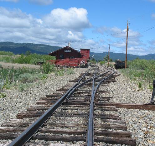 Sumpter Valley Steam train tracks & Station