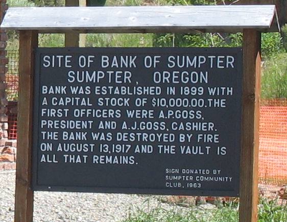 Bank of Sumpter, Oregon