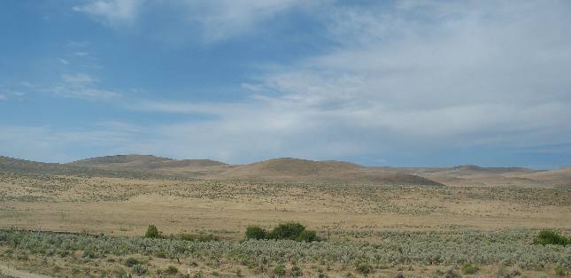East Oregon desert between Idaho and Baker City on I-84