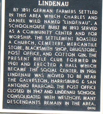Lindenau, Texas a German farming community