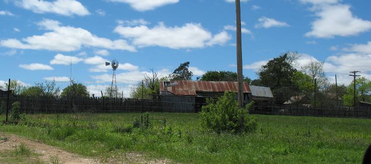 Texas ranch scene around Fredericksburg