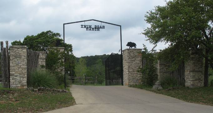 Ranch gate in the Hill Country of Texas