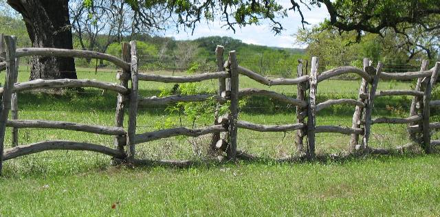 Cool rustic Hill Country fence