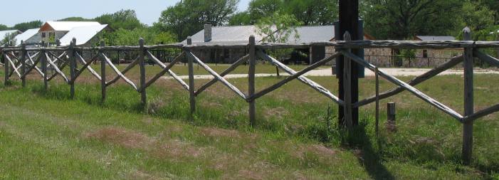 Some Hill Country Ranches favor a rustic look for their fences