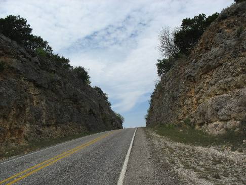 Roadcut on FM 337e between Medina & Vanderpool, Texas