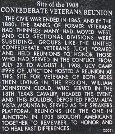 Site of 1908 Confederate Veterans Reunion
