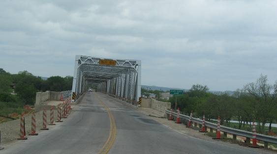 Bridge over South Llano River at Junction, Texas on SR-481