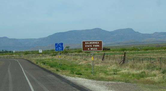 Davis Mountains viewed from exit 209 on I-10 in West Texas