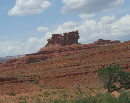 Hoodoo in sandstone created by a hard caprock