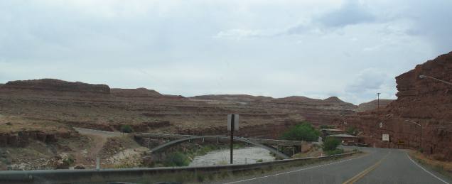 San Juan River Bridge in Mexican Hat, Utah