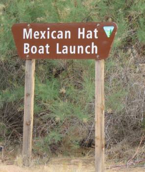 Mexican Hat boat launch on the San Juan River