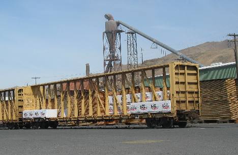Loading stacks of lumber at Forest Products operation Wilma Port Facility Clarkston, Washington