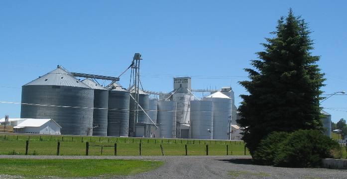 Grain elevators in the Palouse Region of Washington