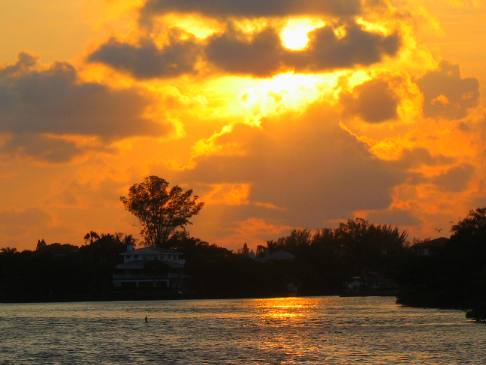 sunset from Glati Dock Anna Maria Island