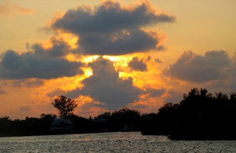 sunset from Galati Dock Anna Maria Island