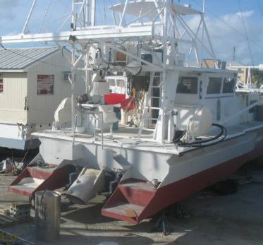 Tresasure recovery craft at Stock Island boat yard