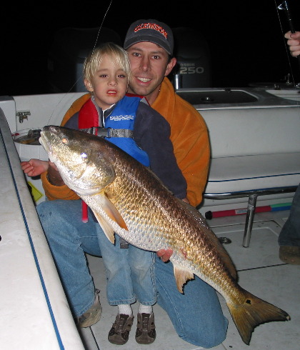 Jeff & Stephen Hendrix with nice redfish