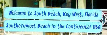 Southernmost Beach Sign