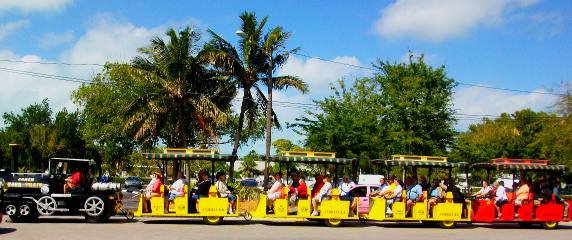 Conch Train represents eccentric transportation in Old Town Key West