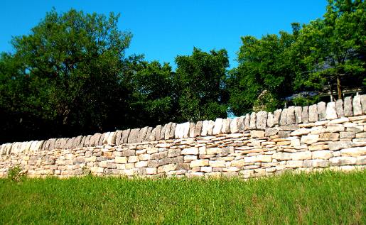Kansas stone fence