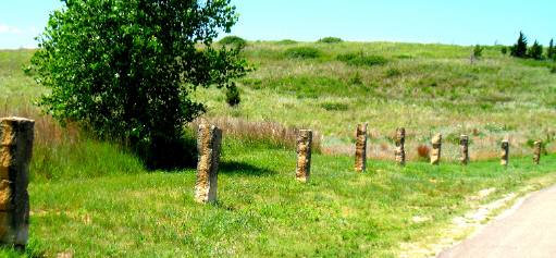 Kansas Post Rock Fence