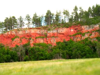 Sedimentary Rock exposed in Custer State Park