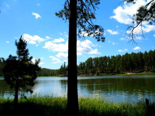 Center Lake off Iron Mountain Road in Black Hills South Dakota