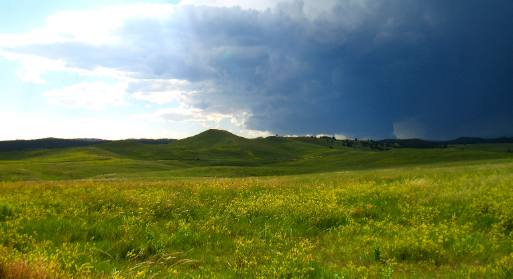 Thunderstorm over Black Hills of South Dakota