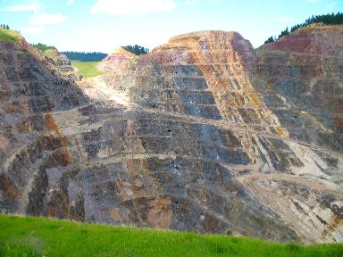 Lead open pit gold mine