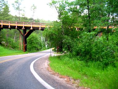 Pigtail bridge on the Iron Mountain Highway