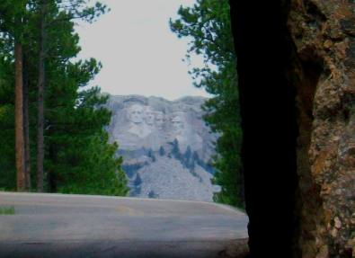 Mount Rushmore framed by tunnel on Iron Mountain Highway