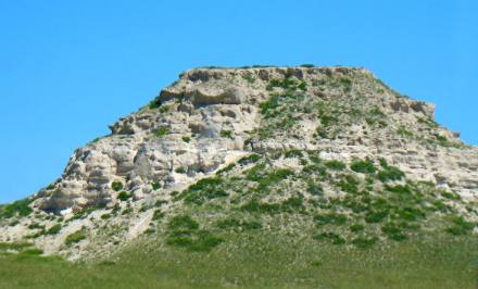 Ancient volcanic ash in eastern Wyoming