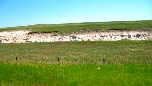 Ancient volcanic ash in eastern Wyoming