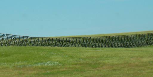 Eastern Wyoming snow fence
