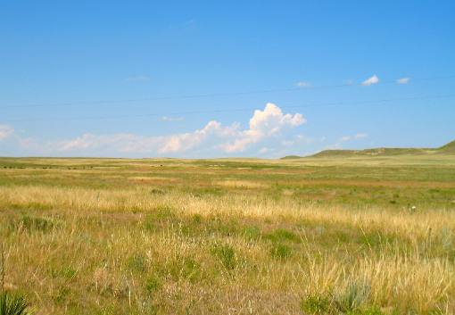 Open Range land outside Wheatland, Wyoming