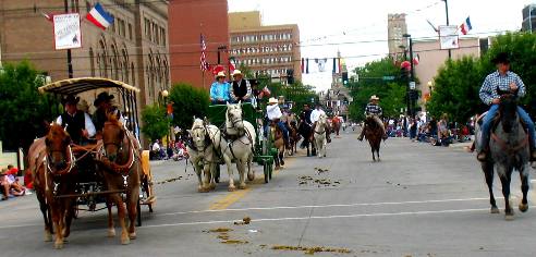 wagons in the Cheyenne Frontier Days Parade