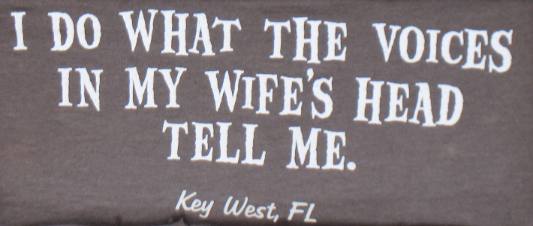 Message on a Key West T shirt