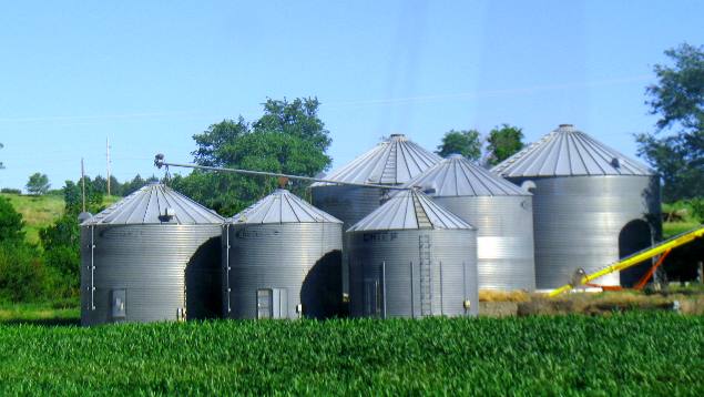 grain elevators along Scenic US-6 Nebraska