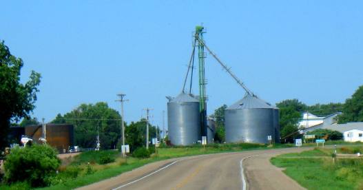 grain elevators along Scenic US-6 Nebraska