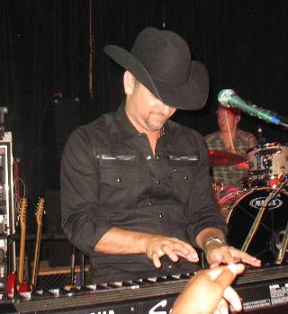 Craig Campbell playing his trademark keyboard