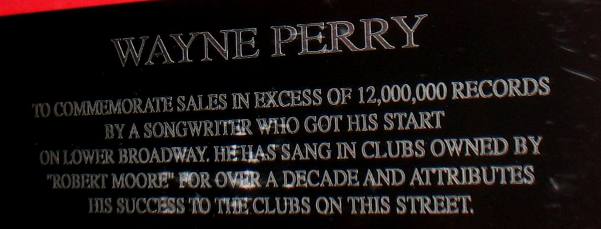 Wayne Perry the song writer