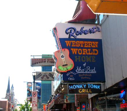 Robert's Western World on lower Broadway