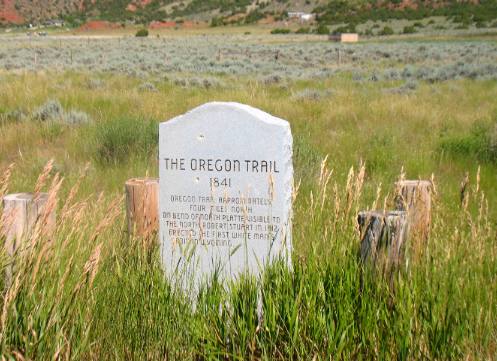 Oregon Trail Marker at Bessemer Bend