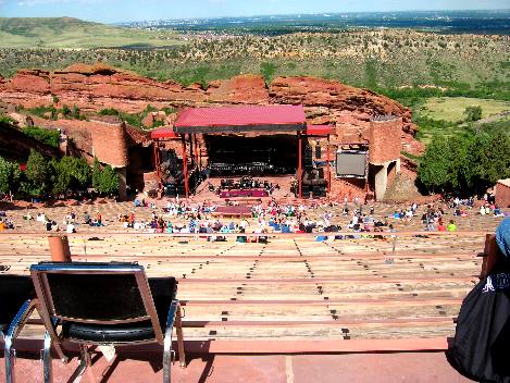View from top of Red Rocks Ampitheatre 