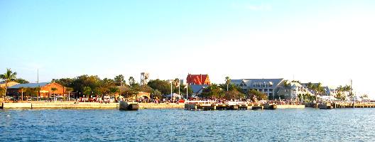 Mallory Square as seen from the Gulf