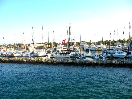 A & B Marina approaching Key West Bight and Red Marker #4