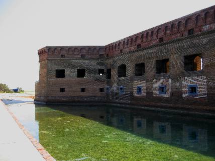 Moat around Ft Jefferson in Dry Tortugas
